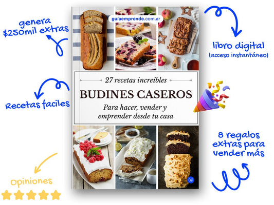 27 Receta de budines caseros para emprender